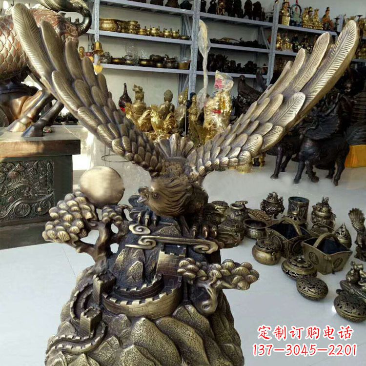 金华铸铜老鹰雕塑