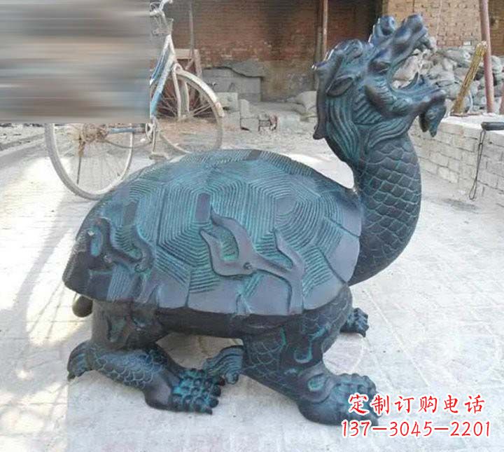 金华铸铜龙龟雕塑222