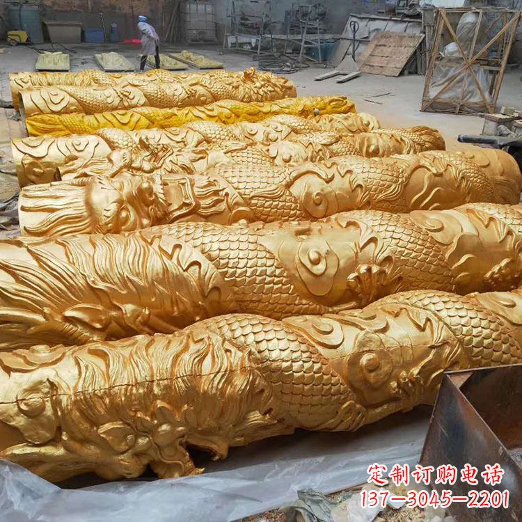 金华铸铜龙柱