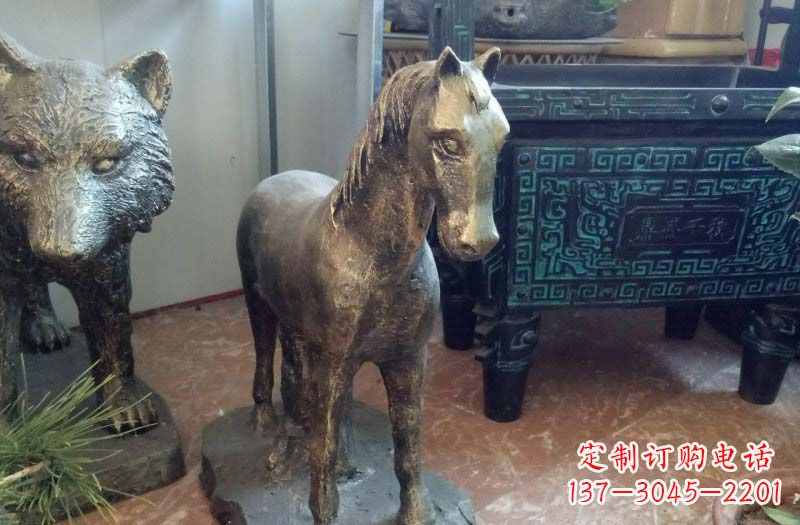 金华铸铜马雕塑222