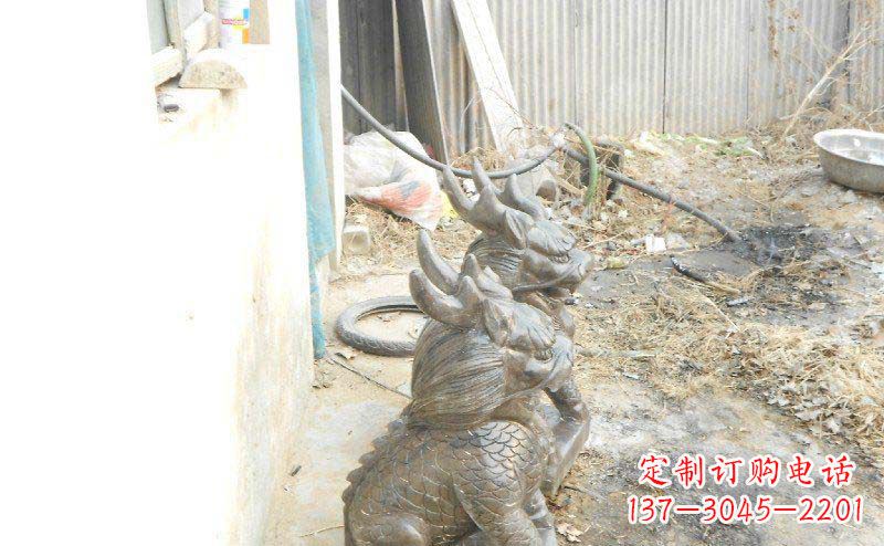 金华铸铜麒麟古代神兽铜雕