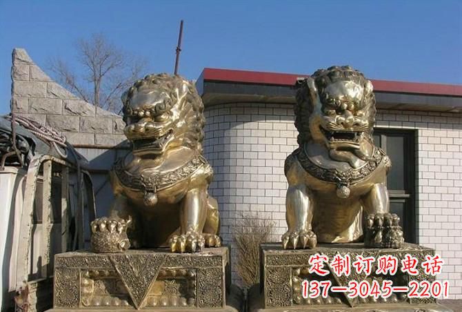 金华铸铜狮子雕塑