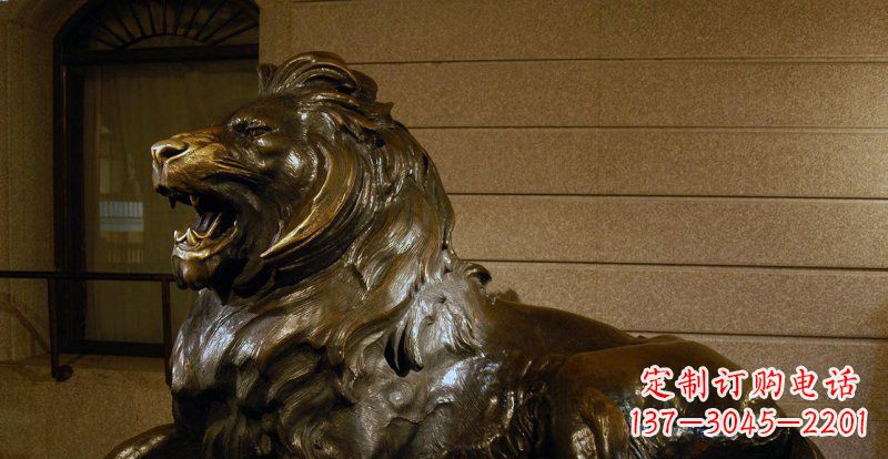 金华铸铜狮子铜雕 (2)