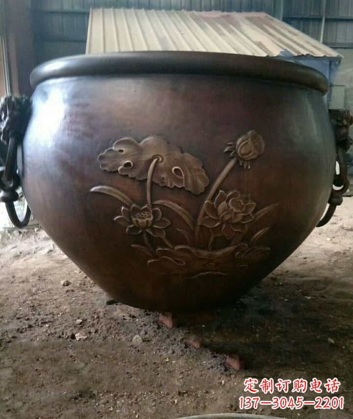 金华铸铜水缸雕塑