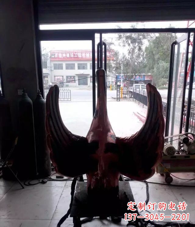 金华铸铜天鹅公园动物铜雕 (2)