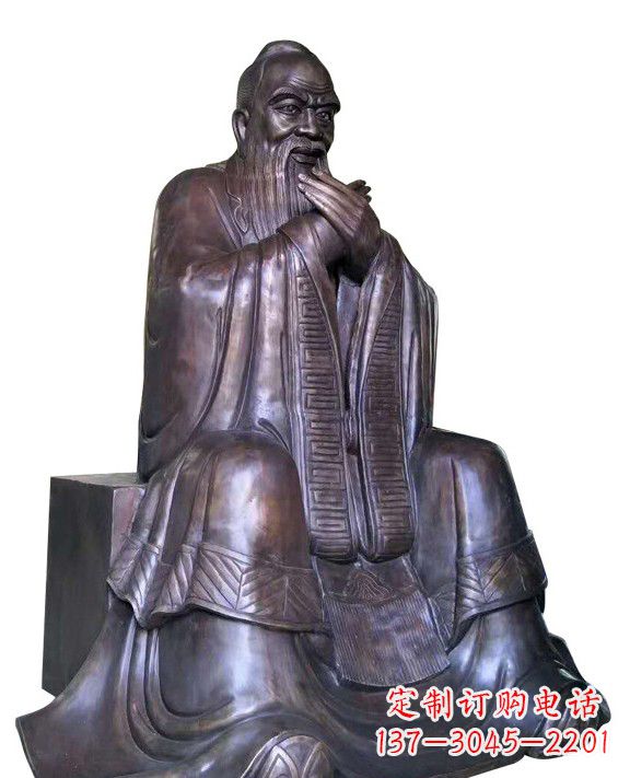 金华作揖孔子青铜像