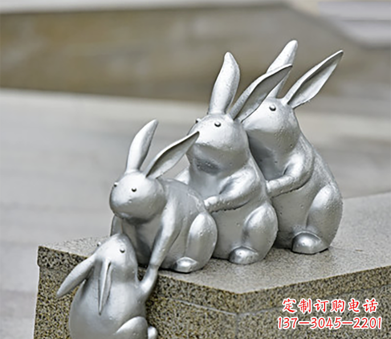 金华兔子雕塑不锈钢
